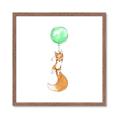 Picture of Balloon Fox _GroupedProduct_Square_Mini_ _GroupedProduct_Square_Framed_Matted_