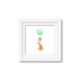Picture of Balloon Fox _GroupedProduct_Square_Mini_ _GroupedProduct_Square_Framed_Matted_