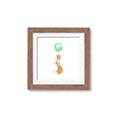 Picture of Balloon Fox _GroupedProduct_Square_Mini_ _GroupedProduct_Square_Framed_Matted_