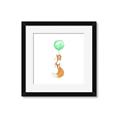 Picture of Balloon Fox _GroupedProduct_Square_Mini_ _GroupedProduct_Square_Framed_Matted_