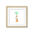 Picture of Balloon Fox _GroupedProduct_Square_Mini_ _GroupedProduct_Square_Framed_Matted_