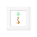 Picture of Balloon Fox _GroupedProduct_Square_Mini_ _GroupedProduct_Square_Framed_Matted_