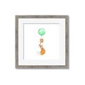 Picture of Balloon Fox _GroupedProduct_Square_Mini_ _GroupedProduct_Square_Framed_Matted_