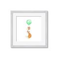 Picture of Balloon Fox _GroupedProduct_Square_Mini_ _GroupedProduct_Square_Framed_Matted_
