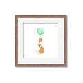 Picture of Balloon Fox _GroupedProduct_Square_Mini_ _GroupedProduct_Square_Framed_Matted_
