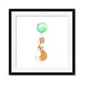 Picture of Balloon Fox _GroupedProduct_Square_Mini_ _GroupedProduct_Square_Framed_Matted_