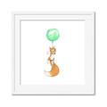 Picture of Balloon Fox _GroupedProduct_Square_Mini_ _GroupedProduct_Square_Framed_Matted_