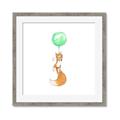 Picture of Balloon Fox _GroupedProduct_Square_Mini_ _GroupedProduct_Square_Framed_Matted_