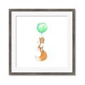 Picture of Balloon Fox _GroupedProduct_Square_Mini_ _GroupedProduct_Square_Framed_Matted_