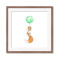 Picture of Balloon Fox _GroupedProduct_Square_Mini_ _GroupedProduct_Square_Framed_Matted_