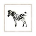 Picture of Little Zebra _GroupedProduct_Square_Mini_ _GroupedProduct_Square_Framed_Matted_