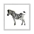 Picture of Little Zebra _GroupedProduct_Square_Mini_ _GroupedProduct_Square_Framed_Matted_