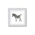 Picture of Little Zebra _GroupedProduct_Square_Mini_ _GroupedProduct_Square_Framed_Matted_