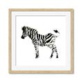 Picture of Little Zebra _GroupedProduct_Square_Mini_ _GroupedProduct_Square_Framed_Matted_