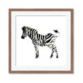 Picture of Little Zebra _GroupedProduct_Square_Mini_ _GroupedProduct_Square_Framed_Matted_