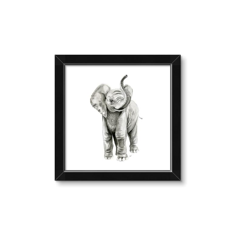 Picture of Little Elephant _GroupedProduct_Square_Mini_ _GroupedProduct_Square_Framed_Matted_