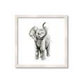 Picture of Little Elephant _GroupedProduct_Square_Mini_ _GroupedProduct_Square_Framed_Matted_