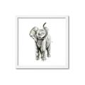 Picture of Little Elephant _GroupedProduct_Square_Mini_ _GroupedProduct_Square_Framed_Matted_