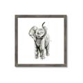 Picture of Little Elephant _GroupedProduct_Square_Mini_ _GroupedProduct_Square_Framed_Matted_