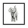 Picture of Little Elephant _GroupedProduct_Square_Mini_ _GroupedProduct_Square_Framed_Matted_