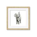 Picture of Little Elephant _GroupedProduct_Square_Mini_ _GroupedProduct_Square_Framed_Matted_