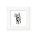 Picture of Little Elephant _GroupedProduct_Square_Mini_ _GroupedProduct_Square_Framed_Matted_