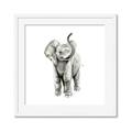 Picture of Little Elephant _GroupedProduct_Square_Mini_ _GroupedProduct_Square_Framed_Matted_