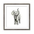 Picture of Little Elephant _GroupedProduct_Square_Mini_ _GroupedProduct_Square_Framed_Matted_