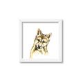 Picture of Woodland Wolf _GroupedProduct_Square_Mini_ _GroupedProduct_Square_Framed_Matted_