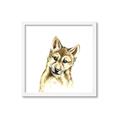 Picture of Woodland Wolf _GroupedProduct_Square_Mini_ _GroupedProduct_Square_Framed_Matted_