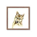 Picture of Woodland Wolf _GroupedProduct_Square_Mini_ _GroupedProduct_Square_Framed_Matted_