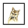 Picture of Woodland Wolf _GroupedProduct_Square_Mini_ _GroupedProduct_Square_Framed_Matted_