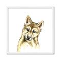 Picture of Woodland Wolf _GroupedProduct_Square_Mini_ _GroupedProduct_Square_Framed_Matted_
