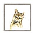 Picture of Woodland Wolf _GroupedProduct_Square_Mini_ _GroupedProduct_Square_Framed_Matted_