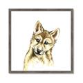 Picture of Woodland Wolf _GroupedProduct_Square_Mini_ _GroupedProduct_Square_Framed_Matted_