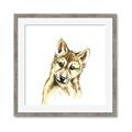 Picture of Woodland Wolf _GroupedProduct_Square_Mini_ _GroupedProduct_Square_Framed_Matted_