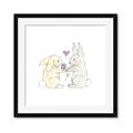 Picture of Playful Bunnies _GroupedProduct_Square_Mini_ _GroupedProduct_Square_Framed_Matted_