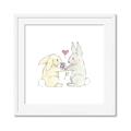 Picture of Playful Bunnies _GroupedProduct_Square_Mini_ _GroupedProduct_Square_Framed_Matted_