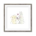Picture of Playful Bunnies _GroupedProduct_Square_Mini_ _GroupedProduct_Square_Framed_Matted_