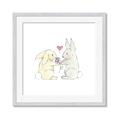 Picture of Playful Bunnies _GroupedProduct_Square_Mini_ _GroupedProduct_Square_Framed_Matted_