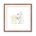 Picture of Playful Bunnies _GroupedProduct_Square_Mini_ _GroupedProduct_Square_Framed_Matted_