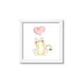 Picture of Heart Balloon Cheetah _GroupedProduct_Square_Mini_ _GroupedProduct_Square_Framed_Matted_