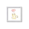 Picture of Heart Balloon Cheetah _GroupedProduct_Square_Mini_ _GroupedProduct_Square_Framed_Matted_