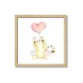 Picture of Heart Balloon Cheetah _GroupedProduct_Square_Mini_ _GroupedProduct_Square_Framed_Matted_