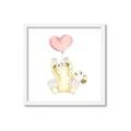 Picture of Heart Balloon Cheetah _GroupedProduct_Square_Mini_ _GroupedProduct_Square_Framed_Matted_