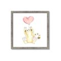 Picture of Heart Balloon Cheetah _GroupedProduct_Square_Mini_ _GroupedProduct_Square_Framed_Matted_