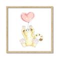 Picture of Heart Balloon Cheetah _GroupedProduct_Square_Mini_ _GroupedProduct_Square_Framed_Matted_