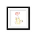 Picture of Heart Balloon Cheetah _GroupedProduct_Square_Mini_ _GroupedProduct_Square_Framed_Matted_