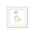 Picture of Heart Balloon Cheetah _GroupedProduct_Square_Mini_ _GroupedProduct_Square_Framed_Matted_