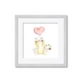 Picture of Heart Balloon Cheetah _GroupedProduct_Square_Mini_ _GroupedProduct_Square_Framed_Matted_